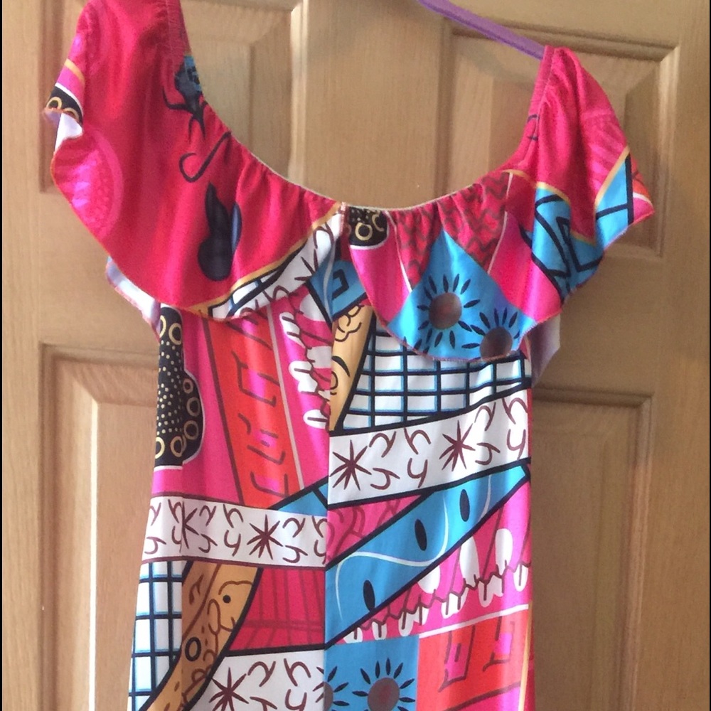 Off shoulders maxi dress